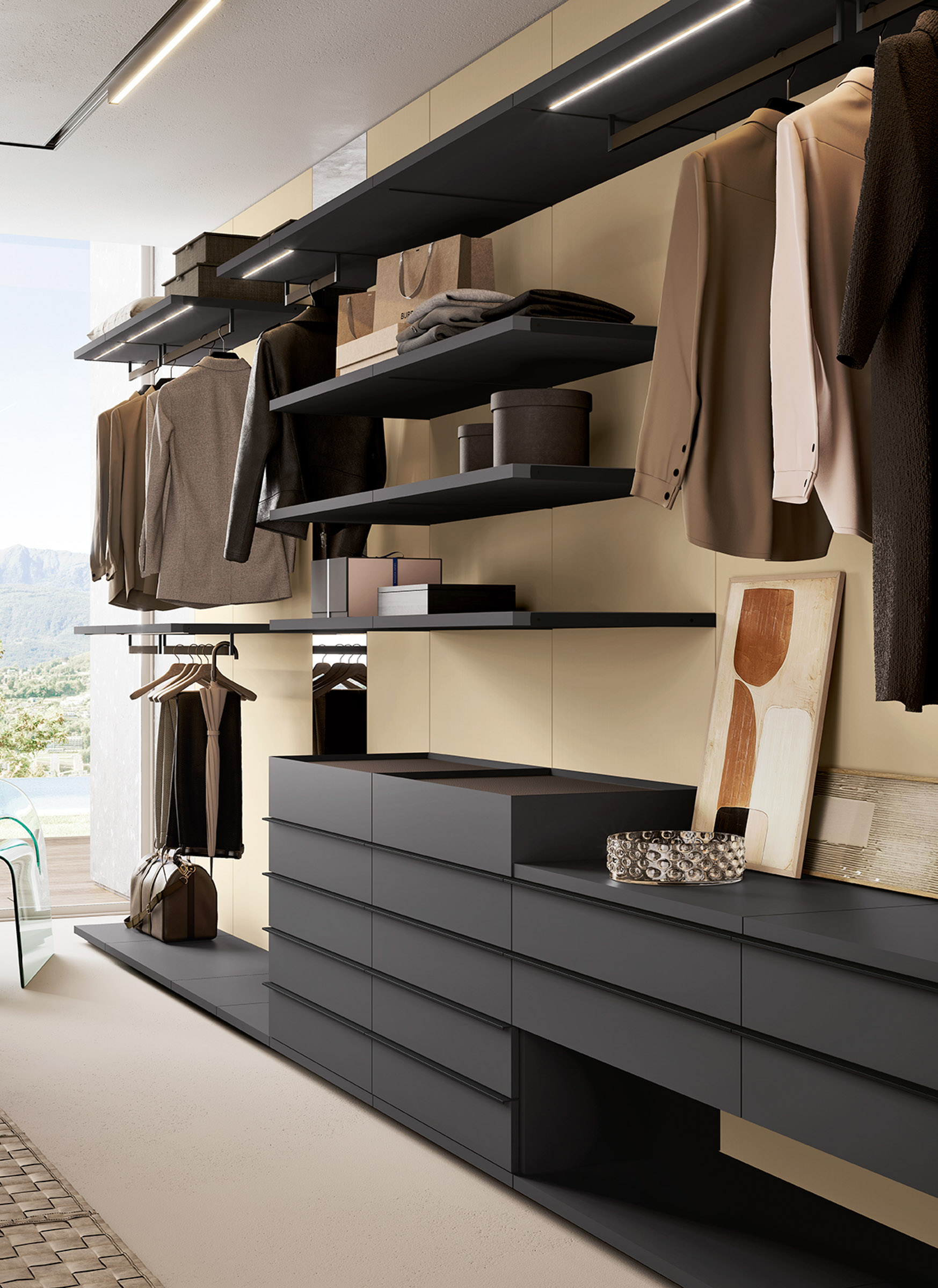 Eurocasa Walk-In Wardrobe Shelving & Drawer Storage Eurocasa Hype Walk-In Wardrobe Shelving & Drawer Storage