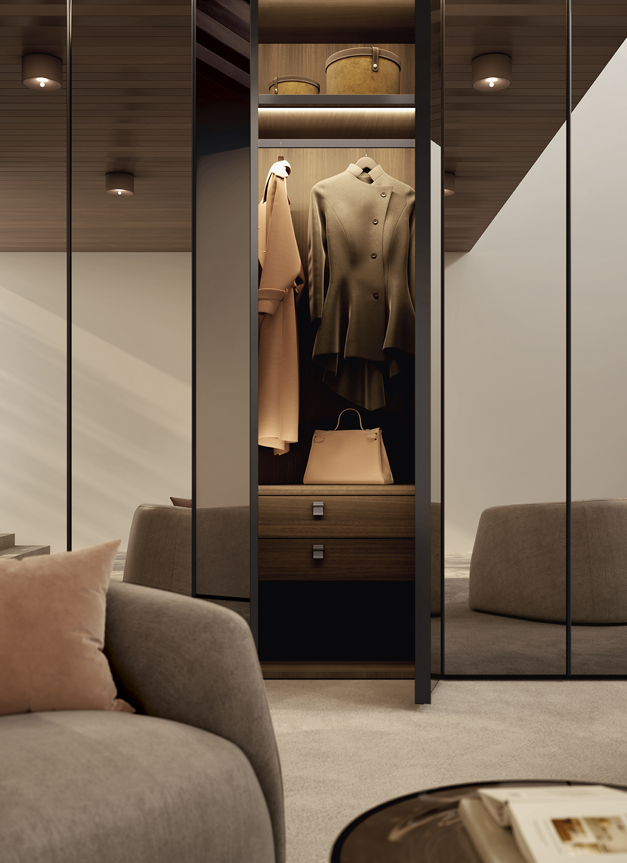 Eurocasa Profile Reflex Hinged Wardrobe3